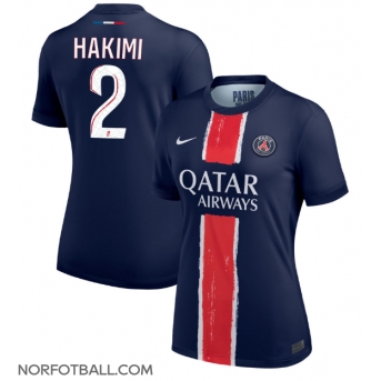 Billige Fotballdrakt Paris Saint-Germain Achraf Hakimi #2 Replika Hjemmedrakt Dame 2024-25 Kortermet